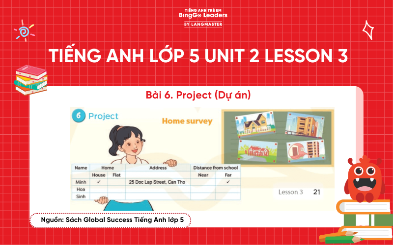 Bài tập 6 chương trình tiếng Anh lớp 5 Unit 2 Lesson 3 Global Success