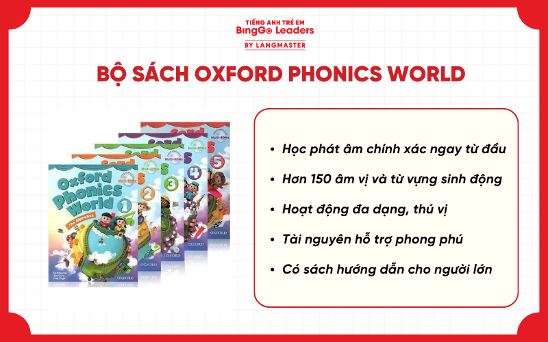 Bộ sách học tiếng Anh cho bé 4 tuổi Oxford Phonics World