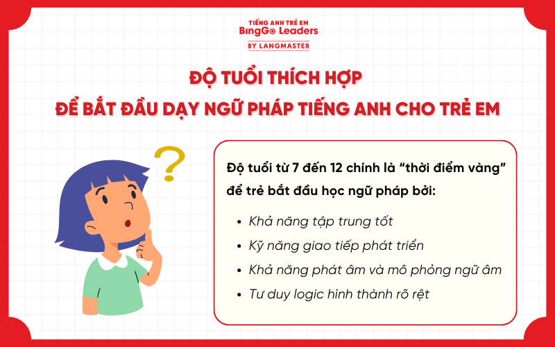 Độ tuổi thích hợp bắt đầu dạy tiếng Anh cho trẻ
