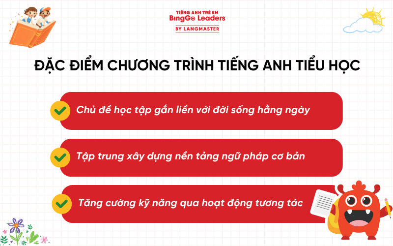 Đặc điểm chương trình tiếng Anh cho học sinh tiểu học