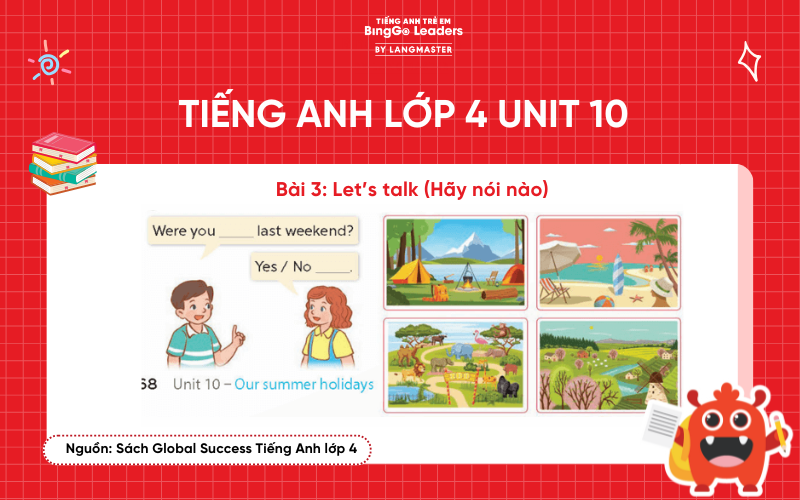 Bài tập số 3 tiếng Anh lớp 4 Unit 10 Lesson 1 Global Success