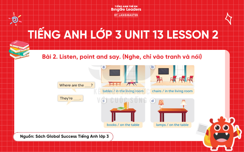 Bài tập số 2 tiếng Anh lớp 3 Unit 13 Lesson 2 Sách Global Success