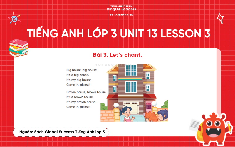 Bài tập số 3 tiếng Anh lớp 3 Unit 13 Lesson 3  Sách Global Success