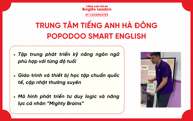 Trung tâm tiếng Anh tại Hà Đông Hà Nội PoPoDoo Smart English