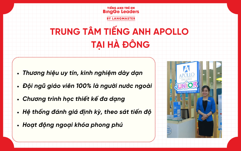 Trung tâm tiếng Anh tại Hà Đông Hà Nội Apollo