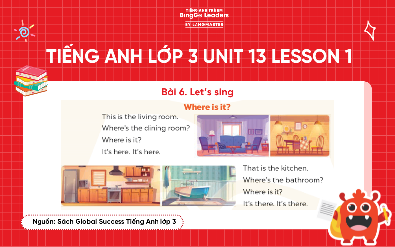 Bài tập số64 tiếng Anh lớp 3 Unit 13 Lesson 1 Global Success