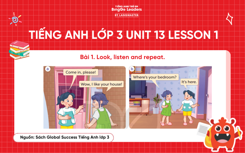 Bài tập số 1 tiếng Anh lớp 3 Unit 13 Lesson 1 Trang 18 Global Success
