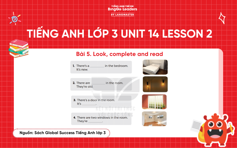 Bài tập số 5 tiếng Anh lớp 3 Unit 14 Lesson 2 Global Success