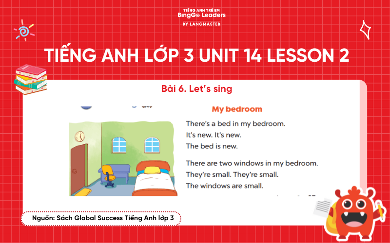Bài tập số 6 tiếng Anh lớp 3 Unit 14 Lesson 2 Global Success