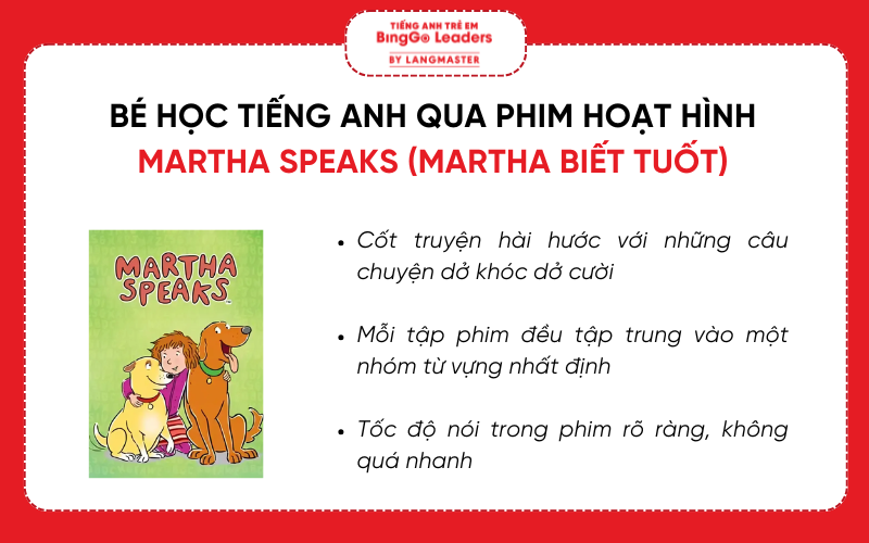 Bé học tiếng Anh qua phim hoạt hình Martha biết tuốt