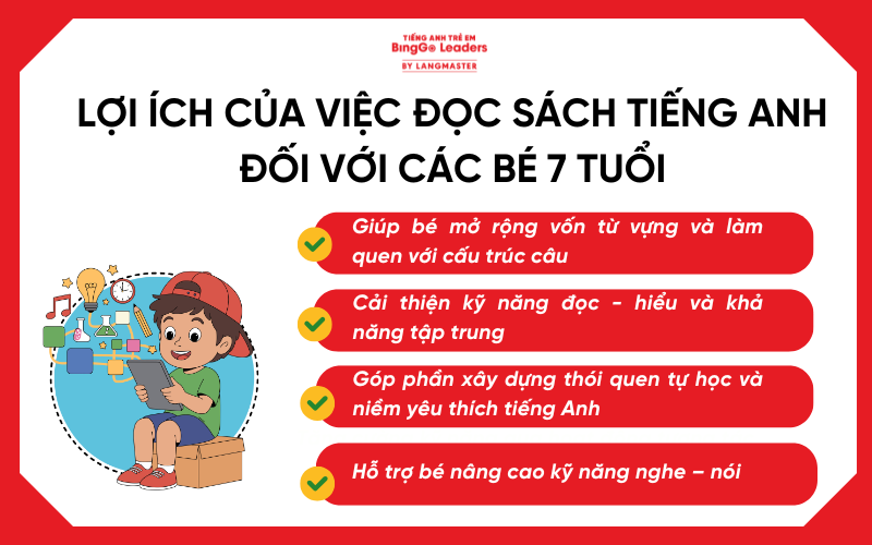Lợi ích của sách tiếng Anh cho bé 7 tuổi