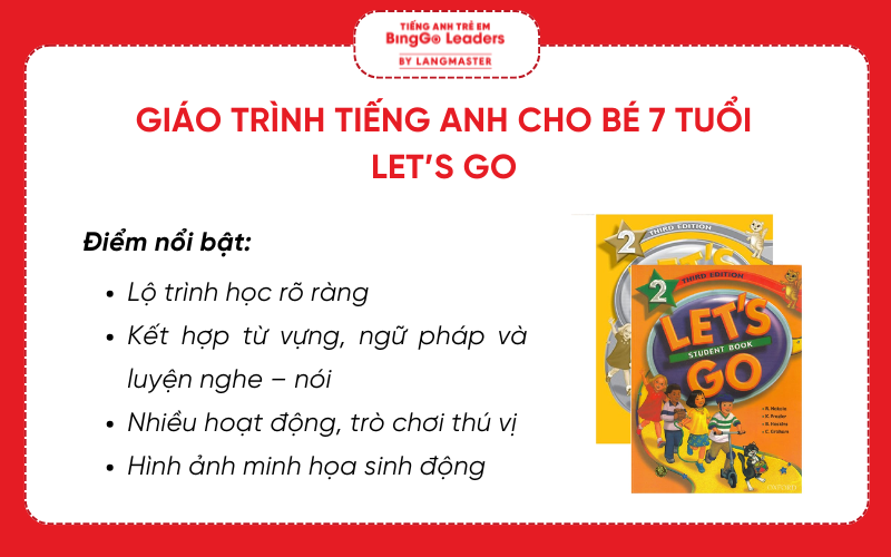 Giáo trình tiếng Anh cho bé 7 tuổi - bộ Let's go