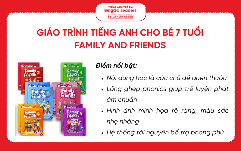 Giáo trình tiếng Anh cho bé 7 tuổi: Family and friends
