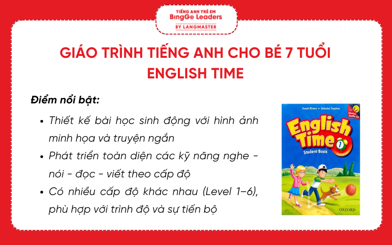 Giáo trình tiếng Anh cho bé 7 tuổi English Time