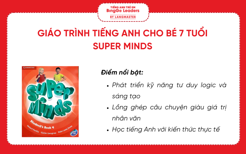 Giáo trình tiếng Anh cho bé 7 tuổi - Super Minds