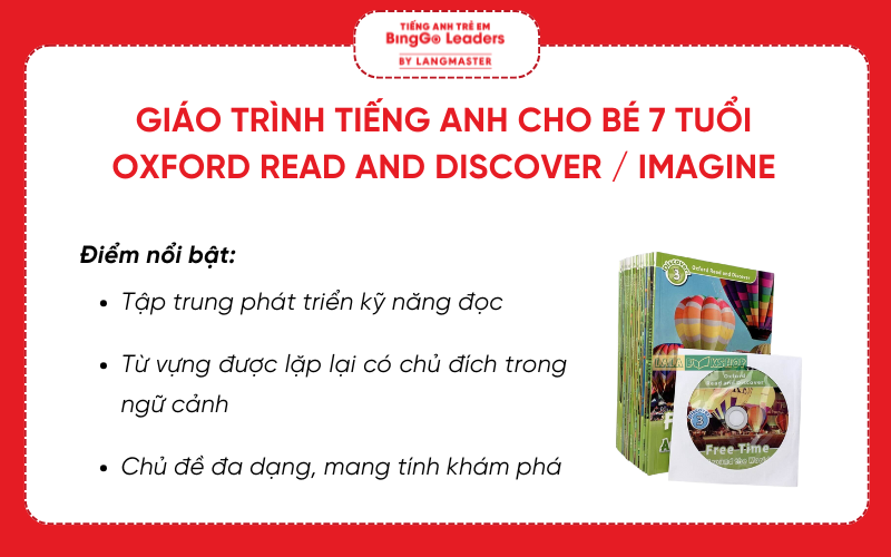Giáo trình tiếng Anh cho bé 7 tuổi Oxford Read and Discover / Imagine