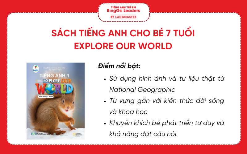 Sách tiếng Anh cho bé 7 tuổi Explore Our World