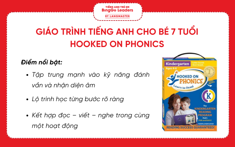 Sách tiếng Anh cho bé 7 tuổi Hooked on Phonics