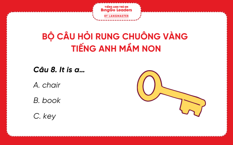 Câu hỏi cuộc thi Rung chuông vàng tiếng Anh mầm non