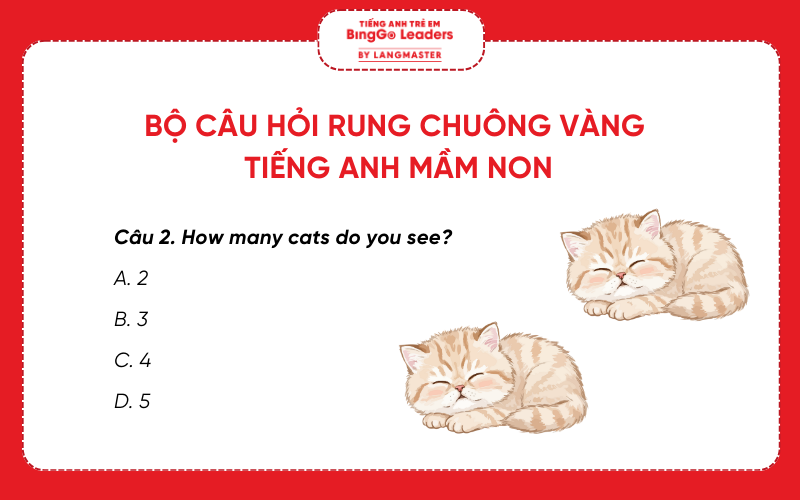 Câu hỏi cuộc thi Rung chuông vàng tiếng Anh mầm non