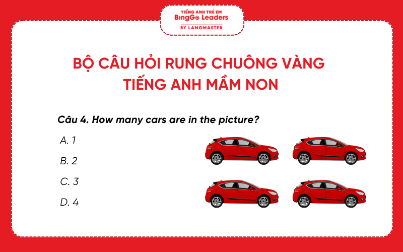 Câu hỏi cuộc thi Rung chuông vàng tiếng Anh mầm non