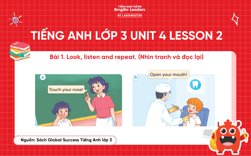 Bài tập tiếng Anh lớp 3 Unt 4 Lesson 2