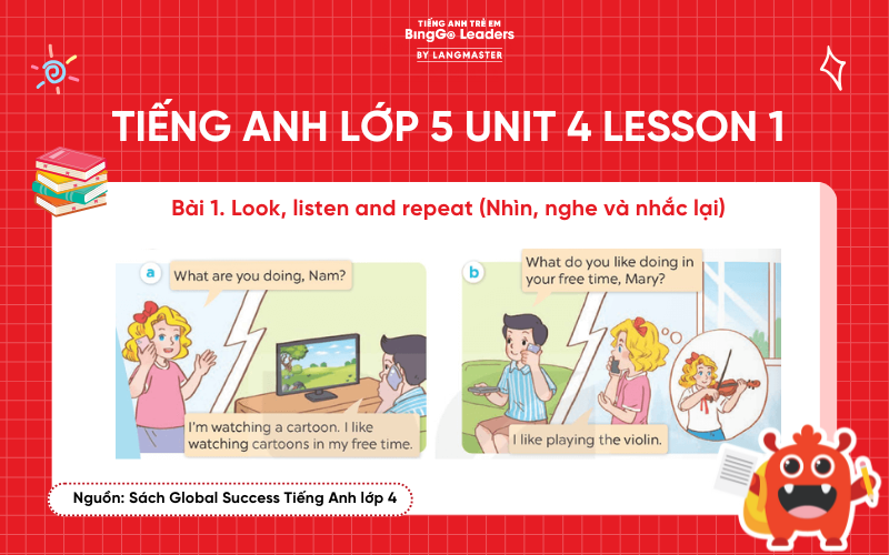 Bài tập chương trình tiếng Anh lớp 5 Unit 4 Lesson 3 SGK Global Success