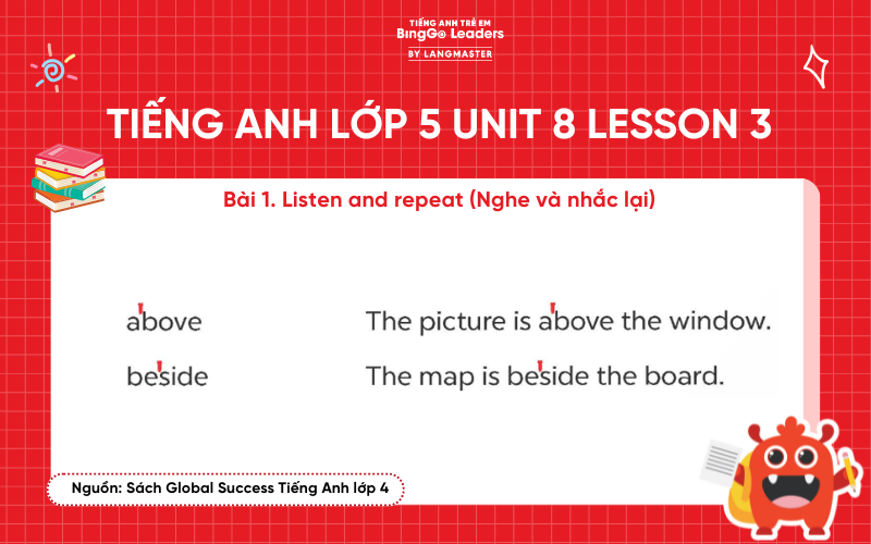 Bài tập tiếng Anh lớp 5 Unit 8 Lesson 3 sách Global Success