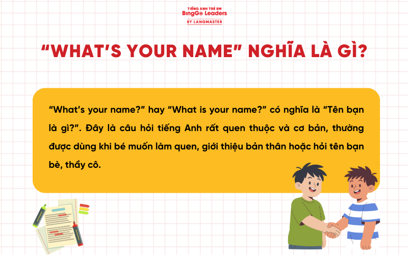 What's your name là gì?