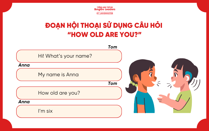 Đoạn hội thoái sử dụng How old are you 