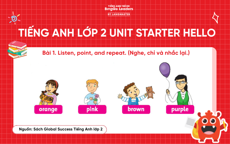 Bài tập tiếng Anh lớp 2 Unit Starter: Hello! sách Family and Friend 2