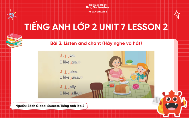 Bài tập tiếng Anh lớp 2 Unit 7 Lesson 2 sách Global Success Trang 32