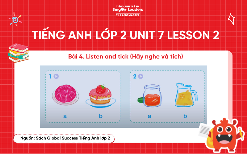 Bài tập tiếng Anh lớp 2 Unit 7 Lesson 2 sách Global Success Trang 32