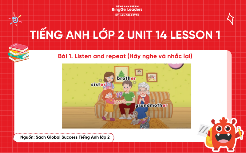Bài tập tiếng Anh lớp 2 Unit 14 sách Global Success