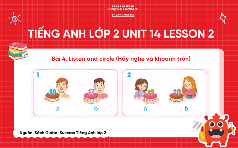 Bài tập tiếng Anh lớp 2 Unit 14 sách Global SuccessBài tập tiếng Anh lớp 2 Unit 14 sách Global Success