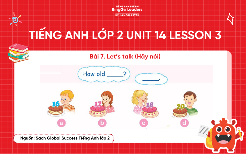 Bài tập tiếng Anh lớp 2 Unit 14 sách Global Success