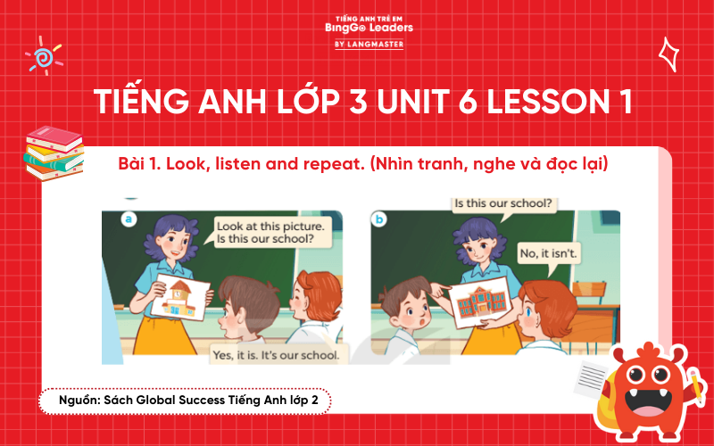 Bài tập tiếng Anh lớp 3 unit 6 Lesson 1 