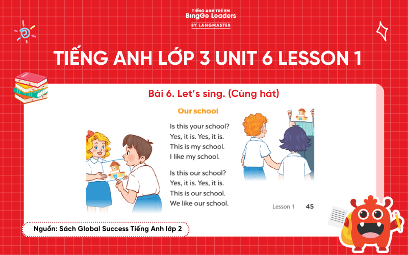 Bài tập tiếng Anh lớp 3 Unit 6 Lesson 1 sách Global Success