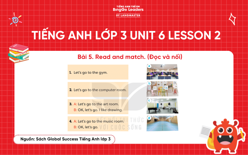 Bài tập tiếng Anh lớp 3 Unit 6 Lesson 2 sách Global Success