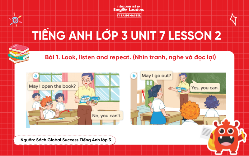 Bài tập tiếng Anh lớp 3 Unit 7 Lesson 2 sách Global Success