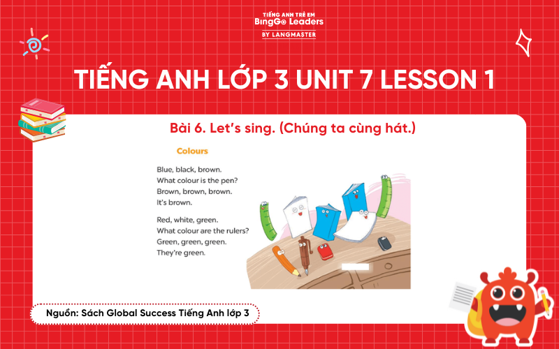 Bài tập tiếng Anh lớp 3 Unit 9 Lesson 2 Global Success