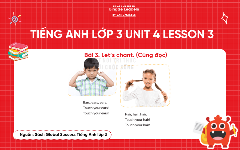 Bài tập tiếng Anh lớp 3 Unit 4 Lesson 3 sách Global Success
