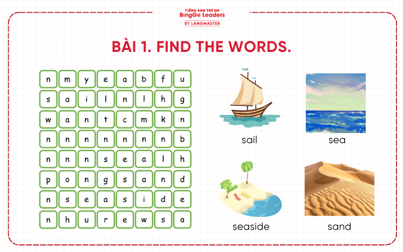 Bài tập số 1 tiếng Anh lớp 2 Global Success