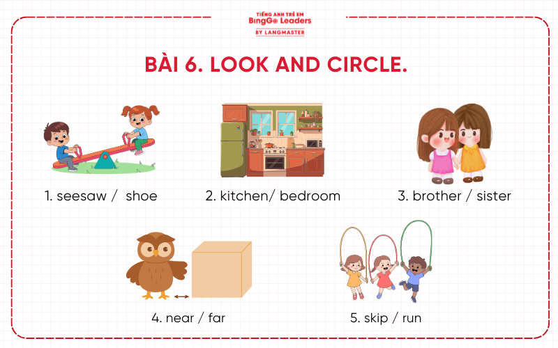 Bài tập bổ trợ tiếng Anh lớp 2 Family and Friends cho bé