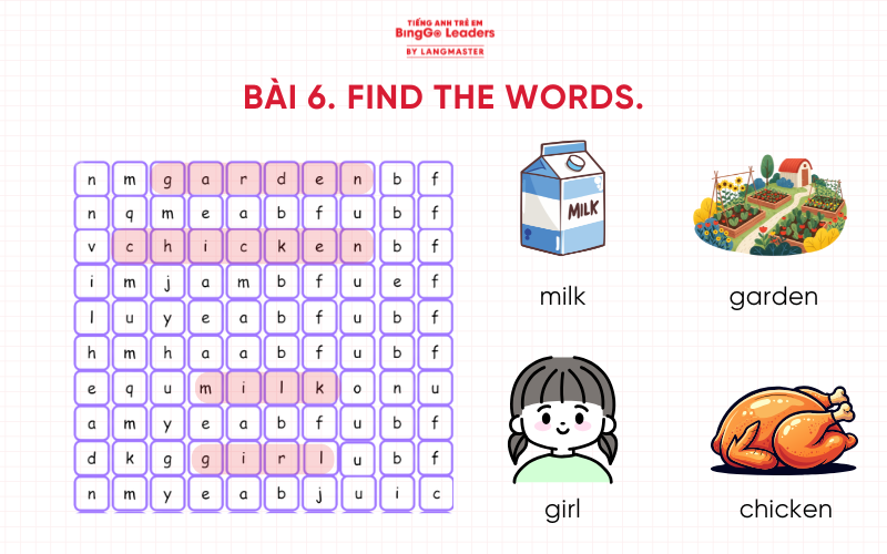 Đáp án bài tập tiếng Anh lớp 1 Global Success cho bé ôn tập tại nhà