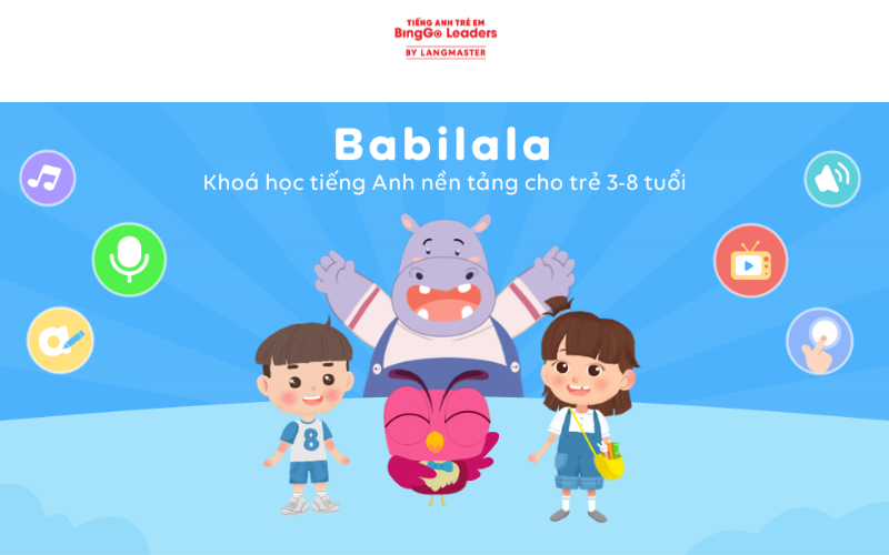 Ứng dụng học tiếng Anh cho bé Babilala