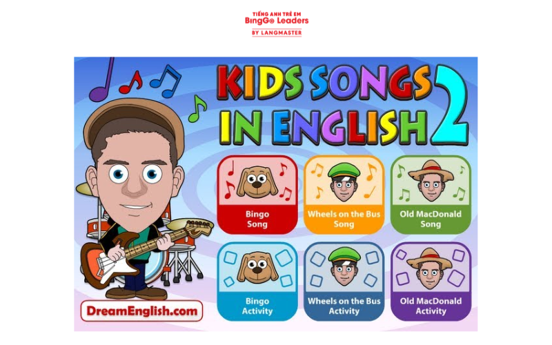 Ứng dụng học tiếng Anh cho bé English Kids Són