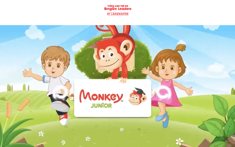 Phần mềm cho bé mầm non học tiếng Anh Monkey Junior