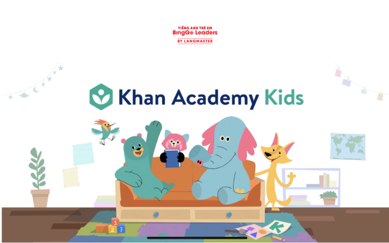 Phần mềm cho bé mầm non học tiếng Anh Khan Academy Kids
