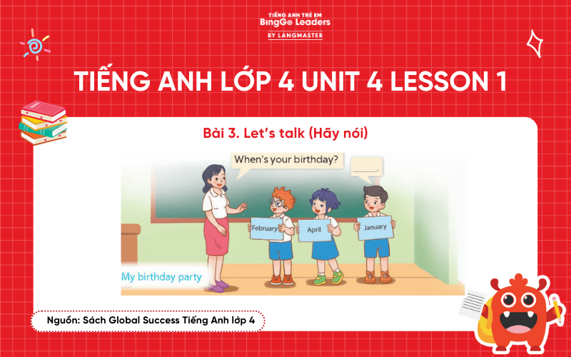Bài tập tiếng Anh lớp 4 Unit 4 Lesson 1 sách Global Success